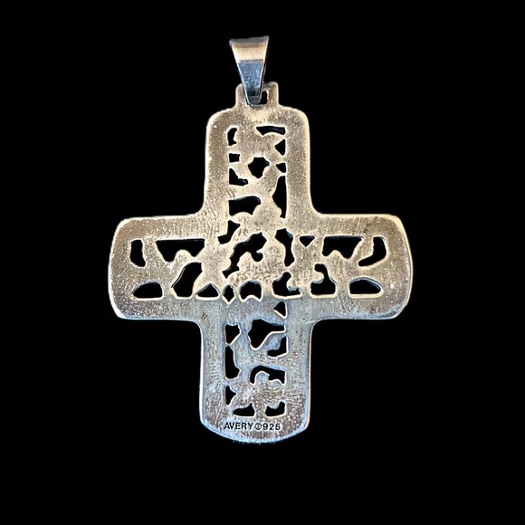 James Avery RARE La Paloma Sterling Cross Pendant - Picture 2 of 4